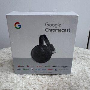Google Chromecast in Black 3rd generation. Unopened